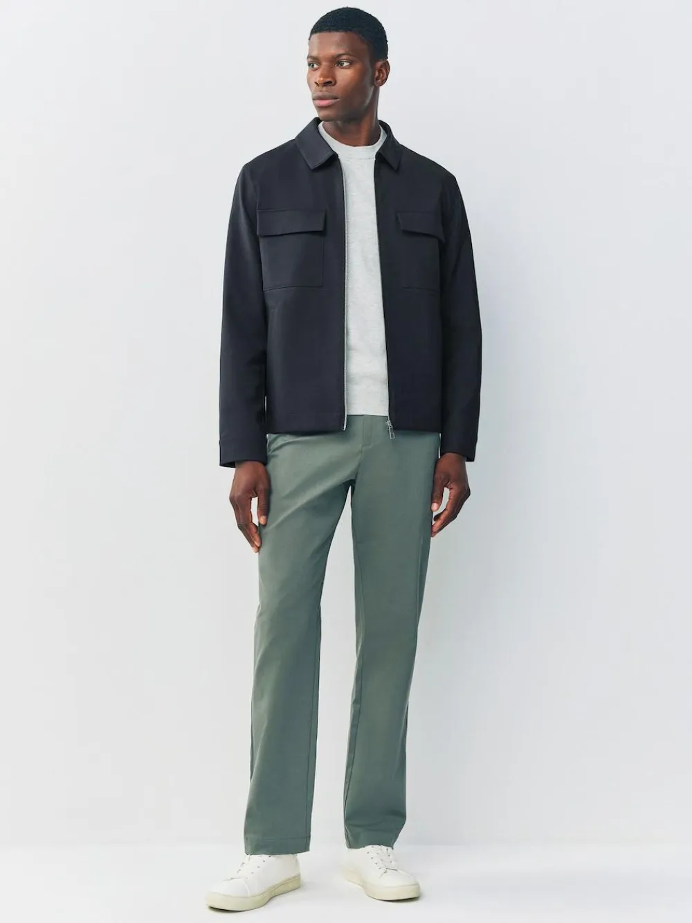 Discount Next N.Premium Smart Technical Jacket With Stretch Navy Blue