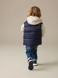 Next Navy Blue Padded Gilet (3mths-10yrs)