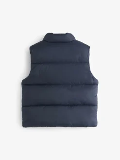 Next Navy Blue Padded Gilet (3mths-10yrs)