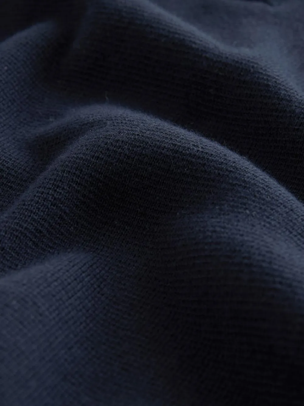 Best Next Navy Blue Plain N.Premium Regular Fit 100% Cotton Premium Quarter Zip Jumper