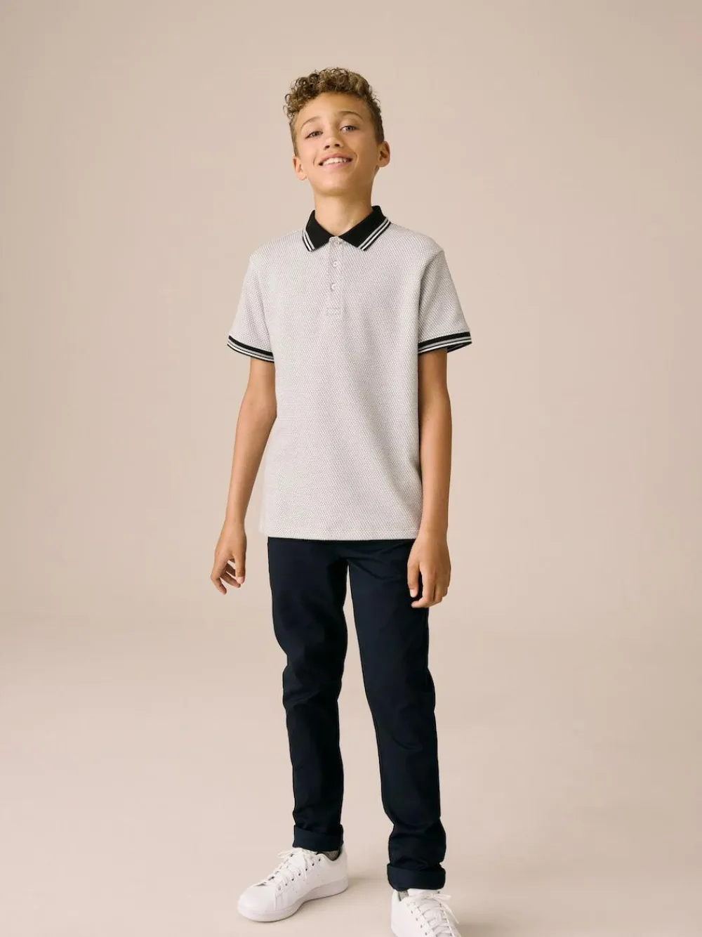 Next Navy Blue Premium Chino Trousers (3-16yrs)^BOY Pants & Chinos