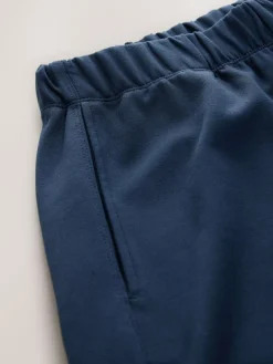 Best Next Premium Heavyweight Slinky Barrel Leg Joggers Navy Blue