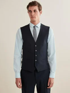 Next Regular Fit Essential Suit Waistcoat Navy Blue