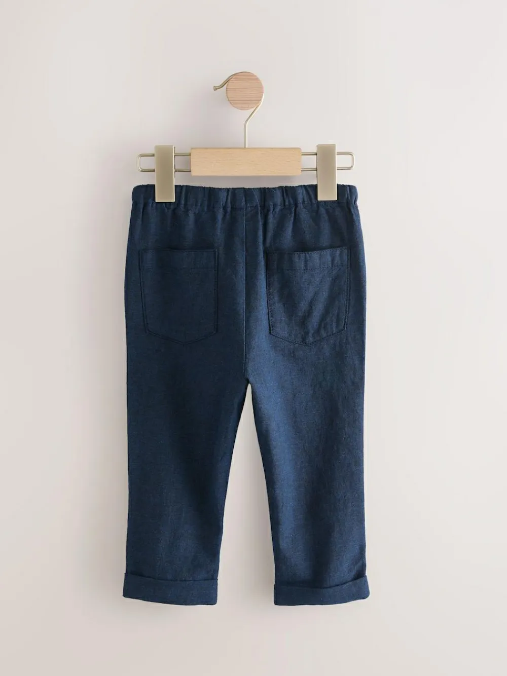 Next Regular Fit Linen Blend Pull on Trousers (3mths-7yrs)^BOY Pants & Leggings|Joggers
