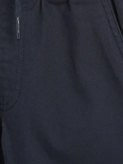 Next Regular Fit Rib Waist Pull-On Trousers (3-16yrs) Navy Blue