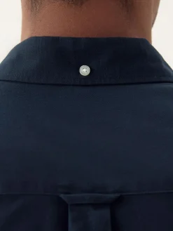 Discount Next Navy Blue Regular Fit Short Sleeve Oxford Shirt