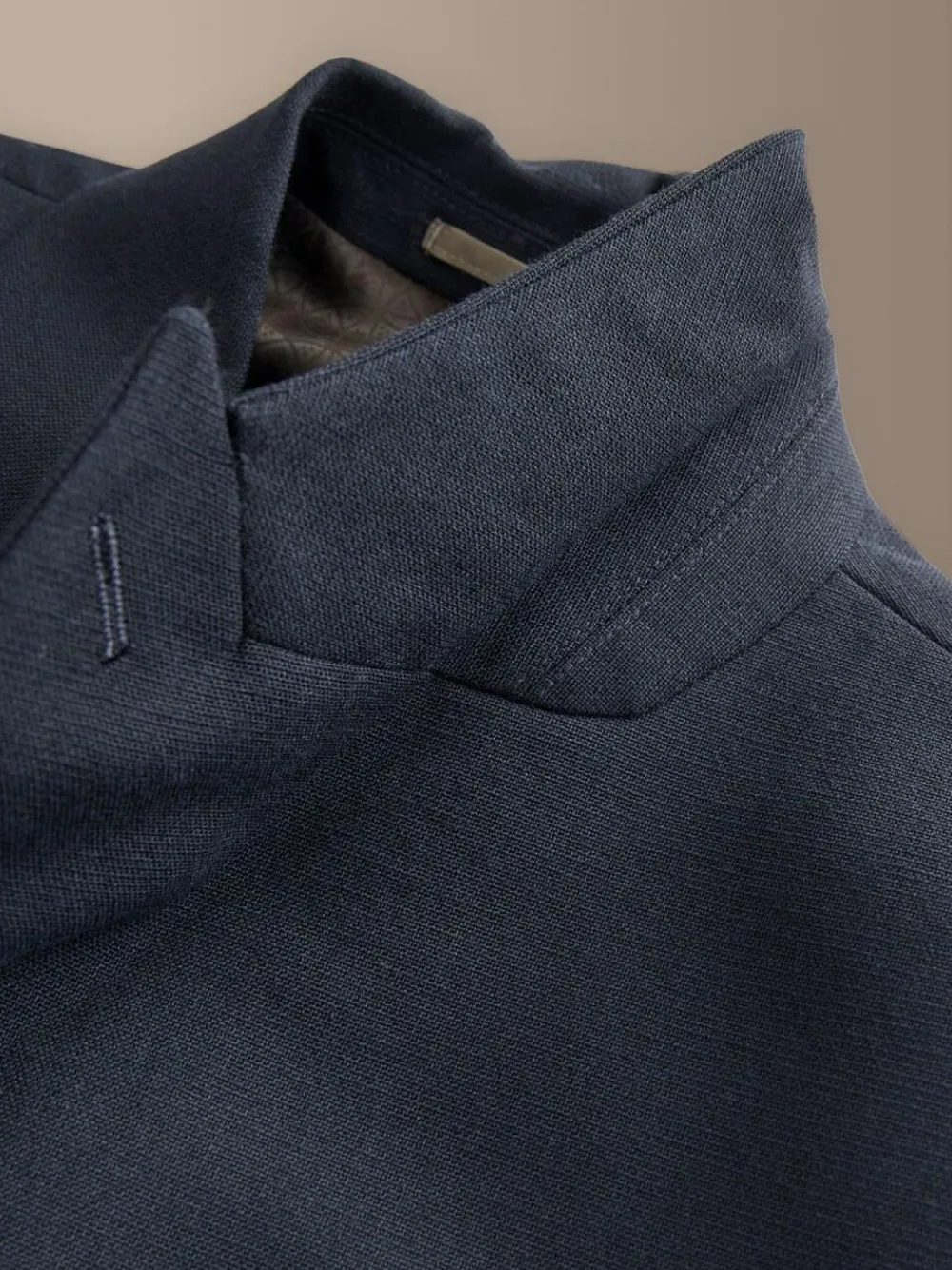 Next Navy Blue Regular Fit Signature Leomaster Wool Rich Double Breasted Blazer^ Blazers & Formal Jackets|Coats & Jackets