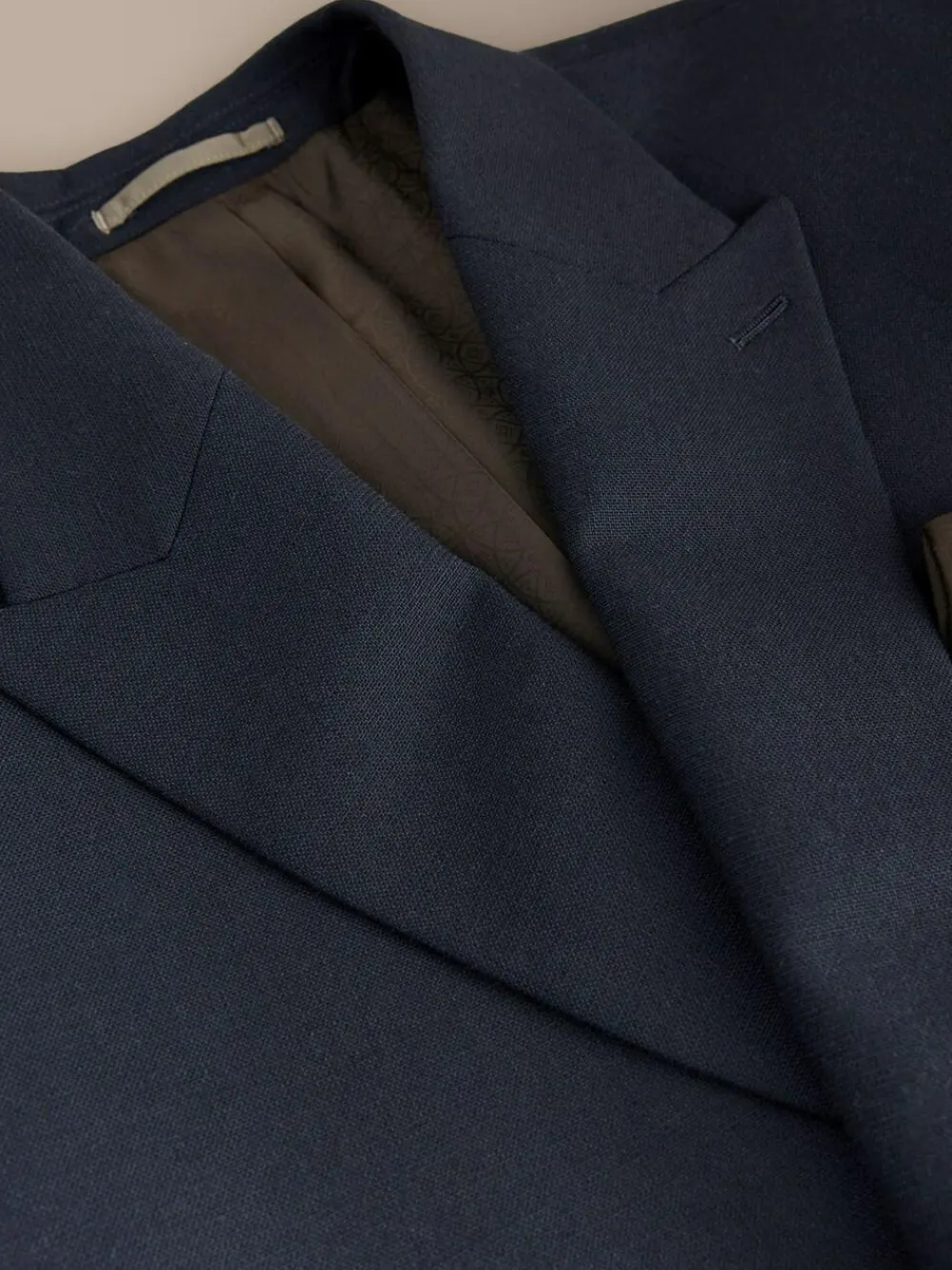 Next Navy Blue Regular Fit Signature Leomaster Wool Rich Double Breasted Blazer^ Blazers & Formal Jackets|Coats & Jackets