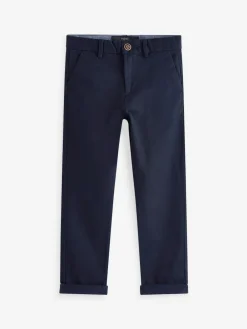 Best Next Navy Blue Regular Fit Stretch Chino Trousers (3-17yrs)