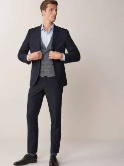 Clearance Next Regular Fit Two Button Suit Jacket Navy Blue