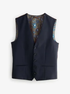 Hot Next Regular Fit Waistcoat Navy Blue