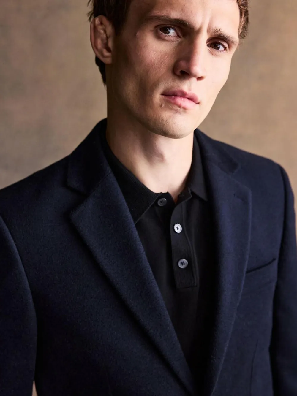 New Next Navy Blue Regular Fit Wool Rich Soft Touch Blazer