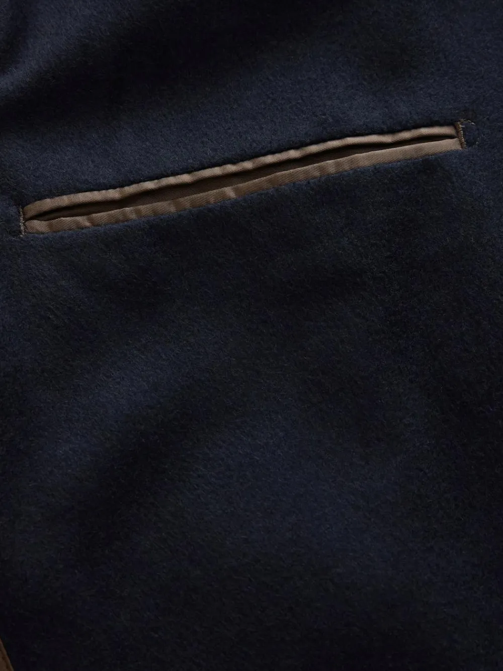 New Next Navy Blue Regular Fit Wool Rich Soft Touch Blazer