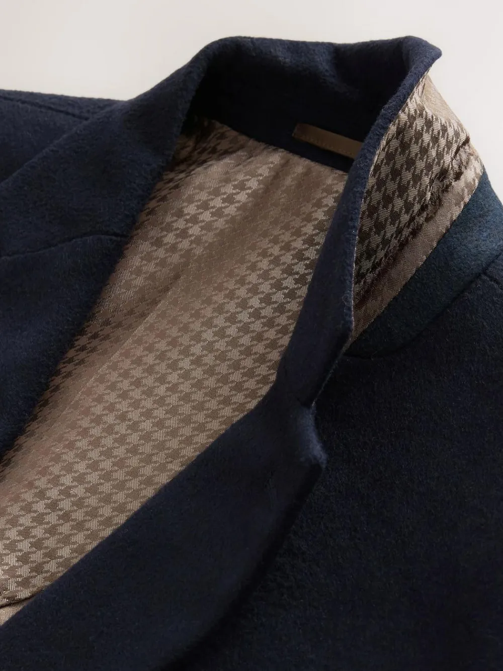 New Next Navy Blue Regular Fit Wool Rich Soft Touch Blazer