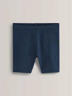 Outlet Next Regular Length 5 Pack Cotton Rich Stretch Cycle Shorts (3-16yrs) Navy Blue