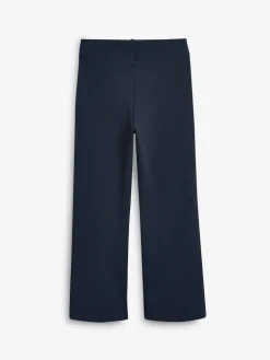 Discount Next Regular Length Pull-On Cotton Rich Stretch Boot Cut School Trousers (3-16yrs) Navy Blue