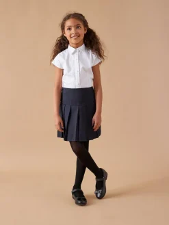 Next Navy Blue Regular Waist 2 Pack Pleated School Skirts (3-16yrs)^ Shorts & Skirts