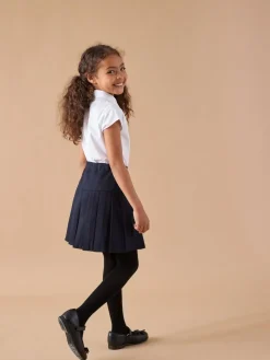 Next Navy Blue Regular Waist 2 Pack Pleated School Skirts (3-16yrs)^ Shorts & Skirts