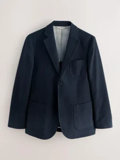 Clearance Next Relaxed Fit Cotton Suit Jacket Navy Blue