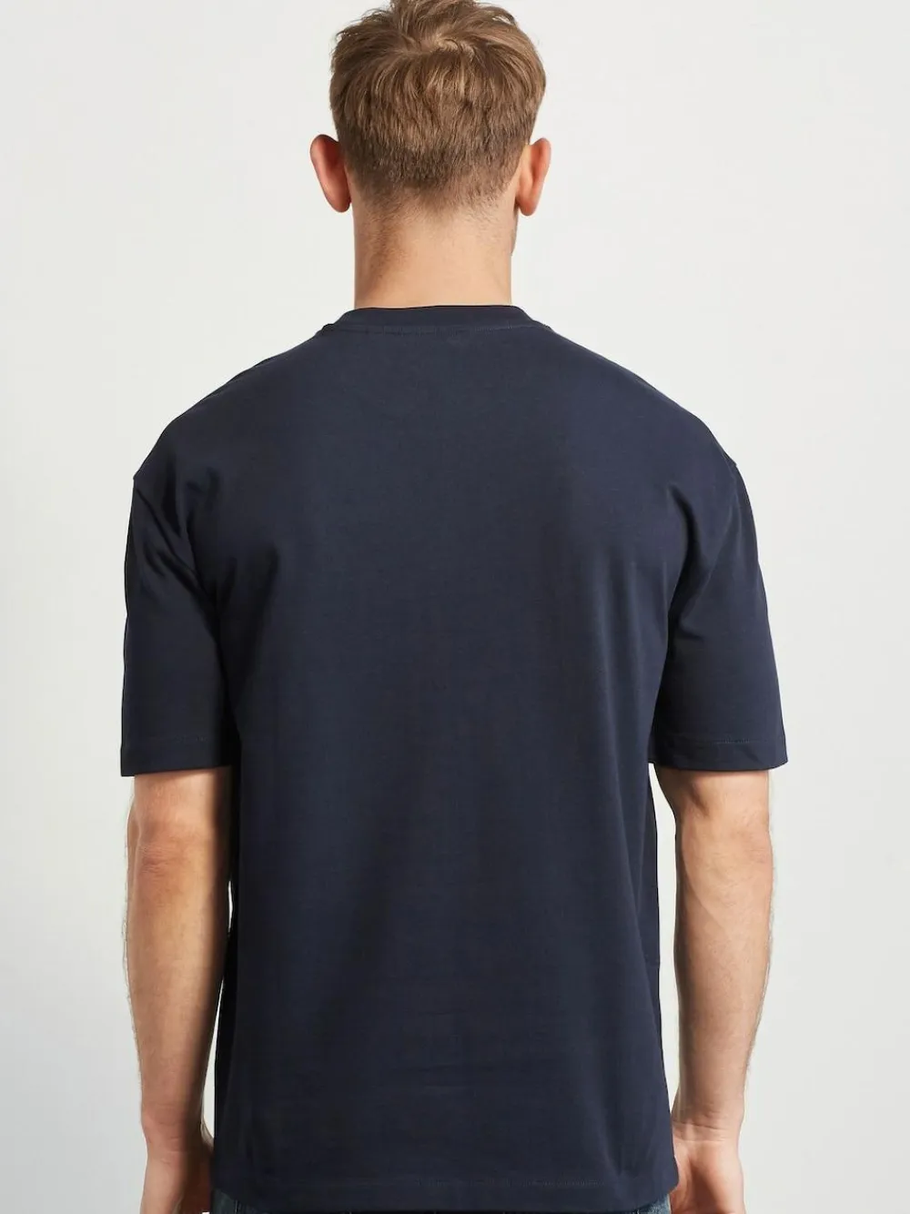 Discount Next Navy Blue Relaxed Fit Heavyweight T-Shirt