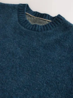 Next Navy Blue Relaxed Fit Knitted Mountain Landscape Crew Neck Jumper^ Nightwear|Knitwear