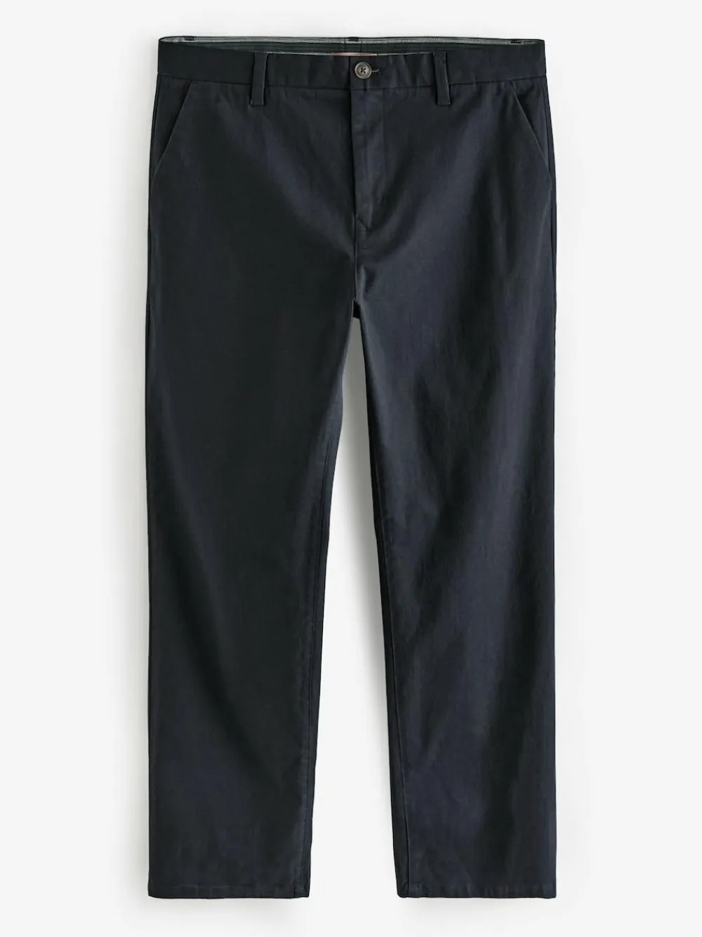 Next Navy Blue Relaxed Fit Stretch Chinos Trousers^ Pants & Chinos