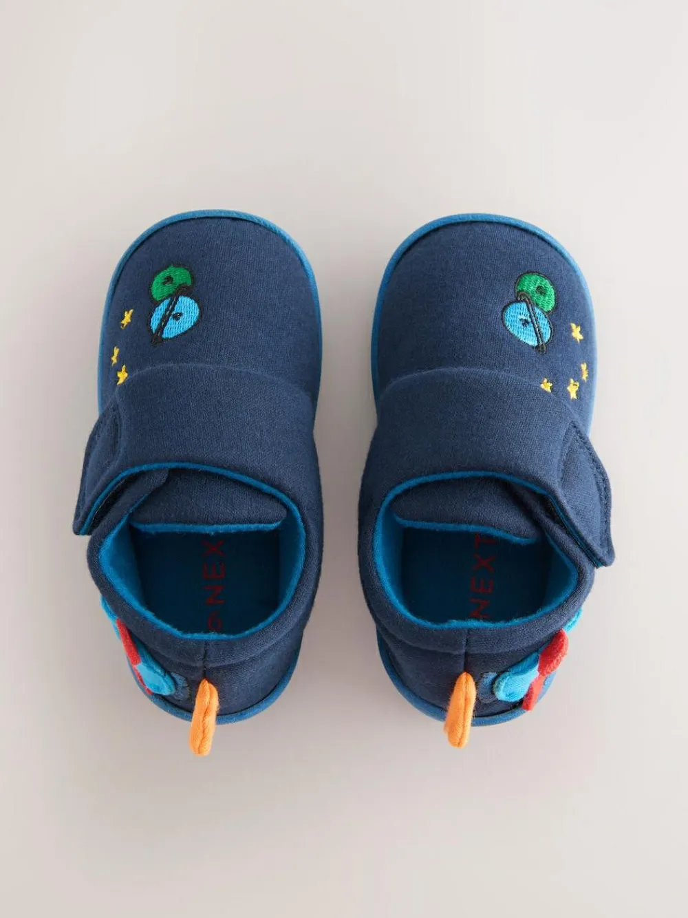 Clearance Next Navy Blue Rocket Warm Lined Cupsole Slippers