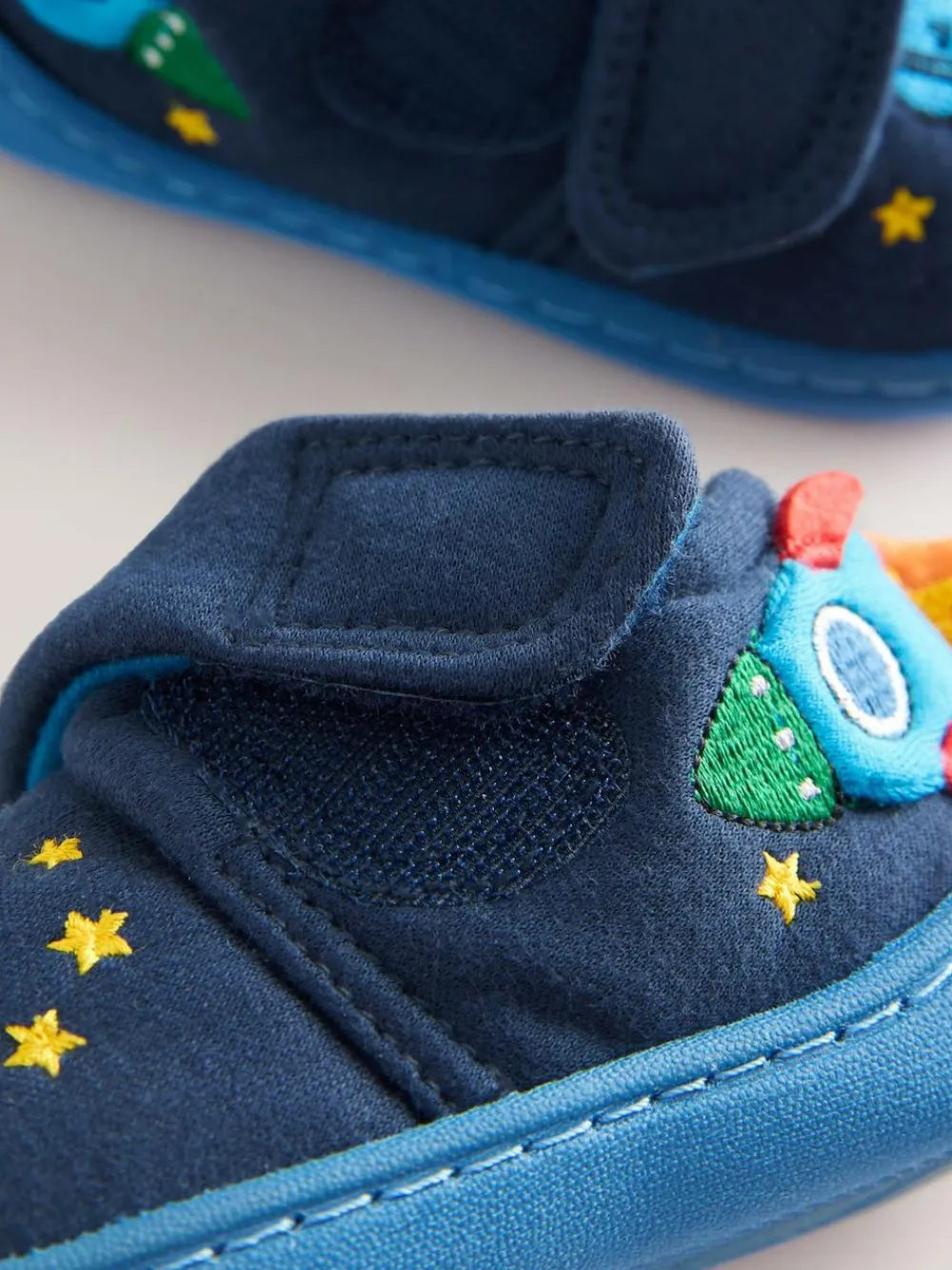 Clearance Next Navy Blue Rocket Warm Lined Cupsole Slippers