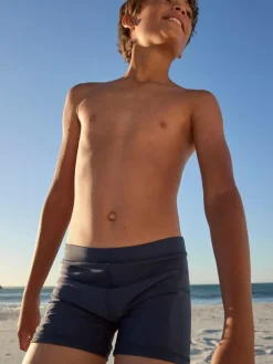 New Next Shorter Length Stretch Swim Shorts (3-16yrs) Navy Blue