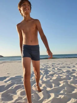 New Next Shorter Length Stretch Swim Shorts (3-16yrs) Navy Blue