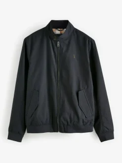 Outlet Next Shower Resistant Check Lining Harrington Jacket Navy Blue