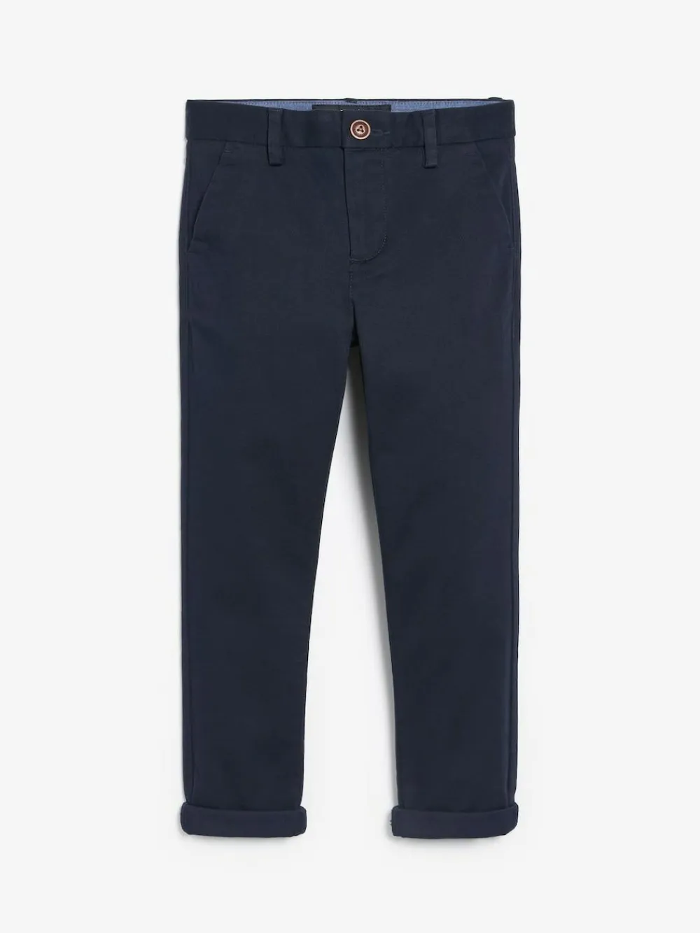 Discount Next Navy Blue Skinny Fit Stretch Chino Trousers (3-17yrs)