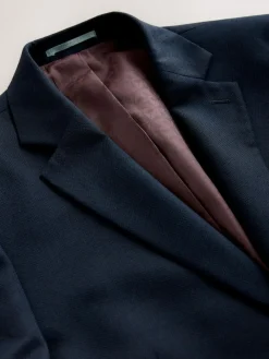 Next Skinny Fit Textured Suit Jacket^ Blue Suits