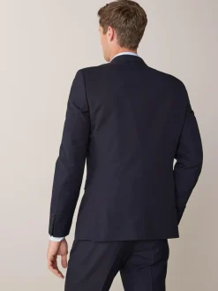 Best Next Skinny Fit Two Button Suit Jacket Navy Blue