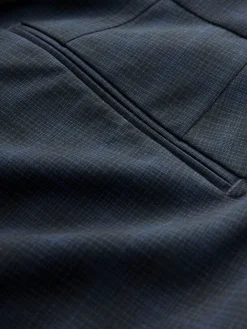 New Next Navy Blue Slim Fit Check Suit Trousers