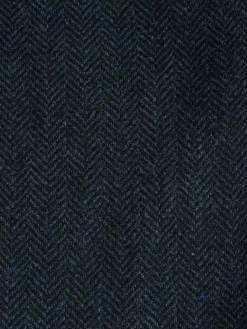 Outlet Next Slim Fit Herringbone Wool Blend Suit Trousers Navy Blue