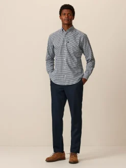 Clearance Next Slim Fit Plain Front Smart Trousers 2 Pack Navy Blue