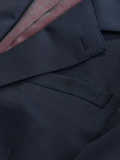 Outlet Next Slim Fit Signature Nova Fides 100% Italian Wool Suit Jacket Navy Blue