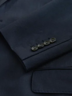 Outlet Next Slim Fit Signature Nova Fides 100% Italian Wool Suit Jacket Navy Blue