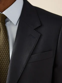 Outlet Next Slim Fit Signature Nova Fides 100% Italian Wool Suit Jacket Navy Blue