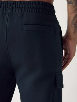 Outlet Next Slim Fit Slim Fit Brushback Heavyweight Cargo Joggers Navy Blue