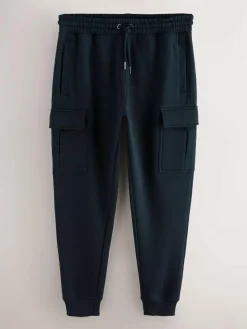 Outlet Next Slim Fit Slim Fit Brushback Heavyweight Cargo Joggers Navy Blue