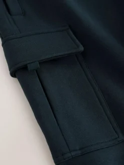 Outlet Next Slim Fit Slim Fit Brushback Heavyweight Cargo Joggers Navy Blue