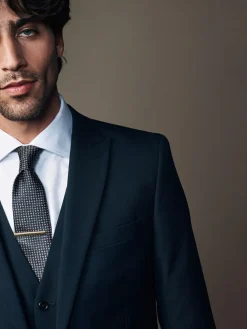 Online Next Slim Fit Two Button Suit Jacket Navy Blue