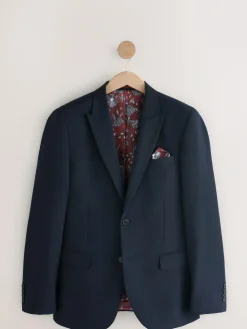 Online Next Slim Fit Two Button Suit Jacket Navy Blue
