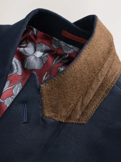 Online Next Slim Fit Two Button Suit Jacket Navy Blue