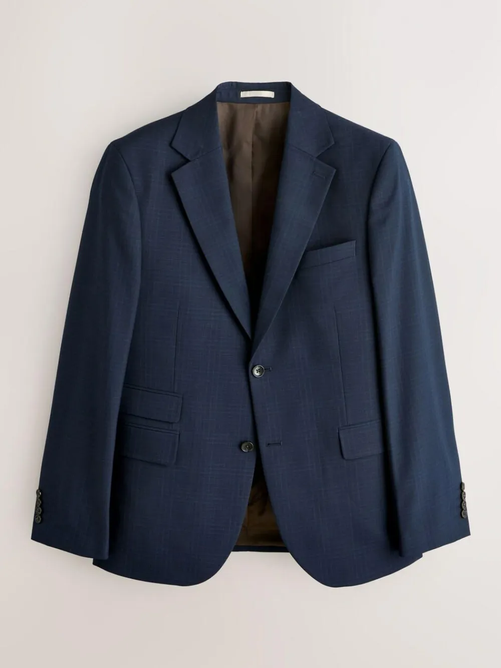 Next Slim Ft Check Suit Jacket^ Blue Suits