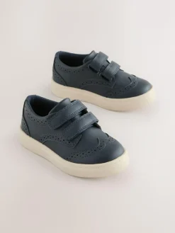 Next Standard Fit (F) Touch Fastening Brogue Shoes^ Shoes