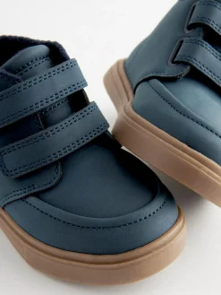 Discount Next Standard Fit (F) Warm Lined Touch Fastening Boots Navy Blue