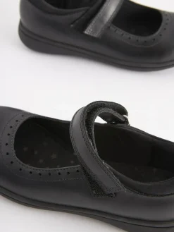 Next Standard Fit (F) School Leather Brogue Detail Mary Jane Shoes^ Shoes